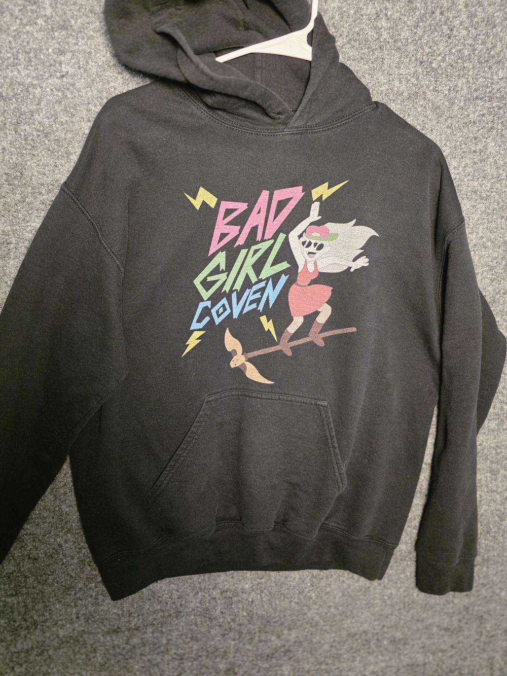 ​The Owl House Bad Girl Coven Graphic Hoodie Sweatshirt Black Medium Eda Fan Art